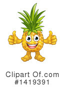Pineapple Clipart #1419391 by AtStockIllustration