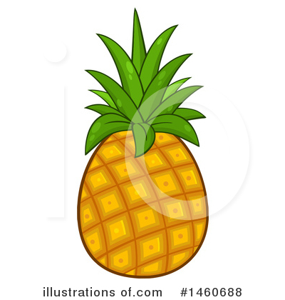 Royalty-Free (RF) Pineapple Clipart Illustration by Hit Toon - Stock Sample #1460688