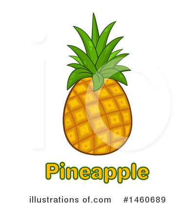 Royalty-Free (RF) Pineapple Clipart Illustration by Hit Toon - Stock Sample #1460689
