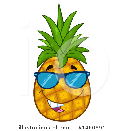 Royalty-Free (RF) Pineapple Clipart Illustration by Hit Toon - Stock Sample #1460691