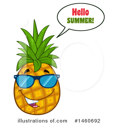Royalty-Free (RF) Pineapple Clipart Illustration by Hit Toon - Stock Sample #1460692
