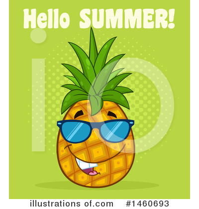 Royalty-Free (RF) Pineapple Clipart Illustration by Hit Toon - Stock Sample #1460693