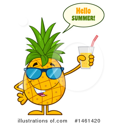 Pineapple Juice Clipart #1461420 by Hit Toon