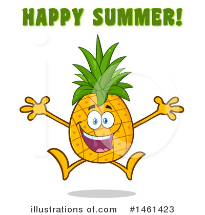 Royalty-Free (RF) Pineapple Clipart Illustration by Hit Toon - Stock Sample #1461423