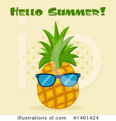 Royalty-Free (RF) Pineapple Clipart Illustration by Hit Toon - Stock Sample #1461424