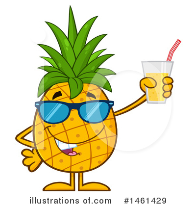 Royalty-Free (RF) Pineapple Clipart Illustration by Hit Toon - Stock Sample #1461429
