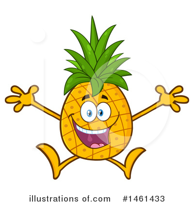 Royalty-Free (RF) Pineapple Clipart Illustration by Hit Toon - Stock Sample #1461433