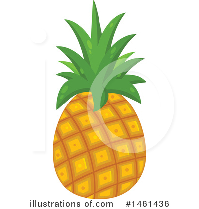 Royalty-Free (RF) Pineapple Clipart Illustration by Hit Toon - Stock Sample #1461436