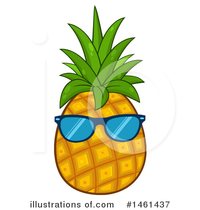 Royalty-Free (RF) Pineapple Clipart Illustration by Hit Toon - Stock Sample #1461437