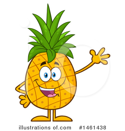 Royalty-Free (RF) Pineapple Clipart Illustration by Hit Toon - Stock Sample #1461438
