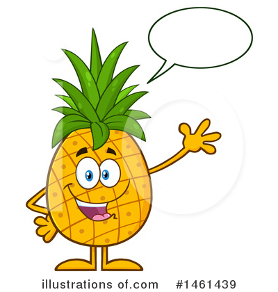 Royalty-Free (RF) Pineapple Clipart Illustration by Hit Toon - Stock Sample #1461439