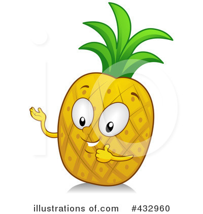 Royalty-Free (RF) Pineapple Clipart Illustration by BNP Design Studio - Stock Sample #432960