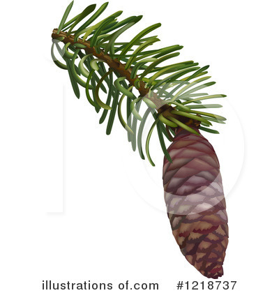 Royalty-Free (RF) Pinecone Clipart Illustration by dero - Stock Sample #1218737