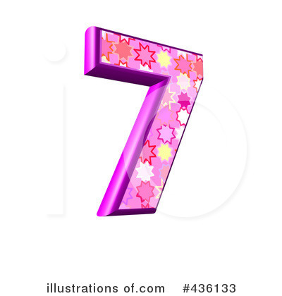 Royalty-Free (RF) Pink Burst Number Clipart Illustration by chrisroll - Stock Sample #436133