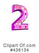 Pink Burst Number Clipart #436134 by chrisroll