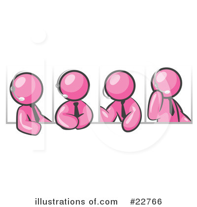 Royalty-Free (RF) Pink Collection Clipart Illustration by Leo Blanchette - Stock Sample #22766