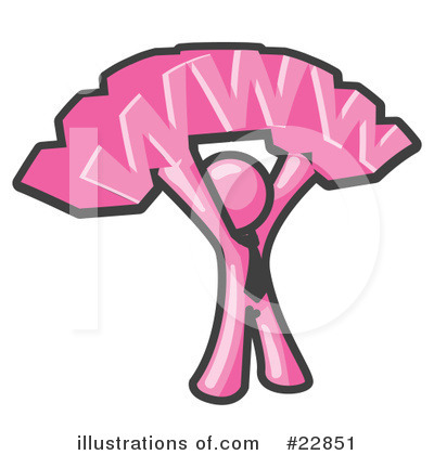 Royalty-Free (RF) Pink Collection Clipart Illustration by Leo Blanchette - Stock Sample #22851