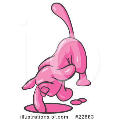 Pink Dog Clipart #22883 by Leo Blanchette