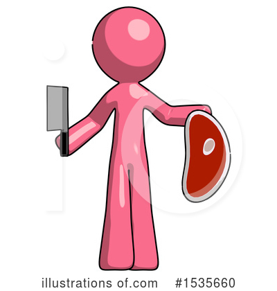 Royalty-Free (RF) Pink Design Mascot Clipart Illustration by Leo Blanchette - Stock Sample #1535660