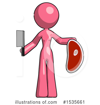 Royalty-Free (RF) Pink Design Mascot Clipart Illustration by Leo Blanchette - Stock Sample #1535661