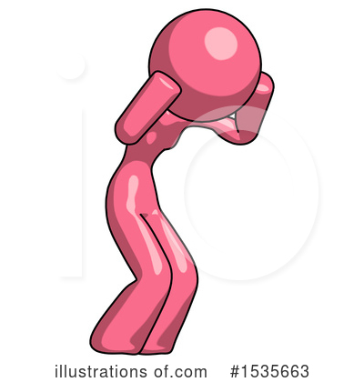Royalty-Free (RF) Pink Design Mascot Clipart Illustration by Leo Blanchette - Stock Sample #1535663