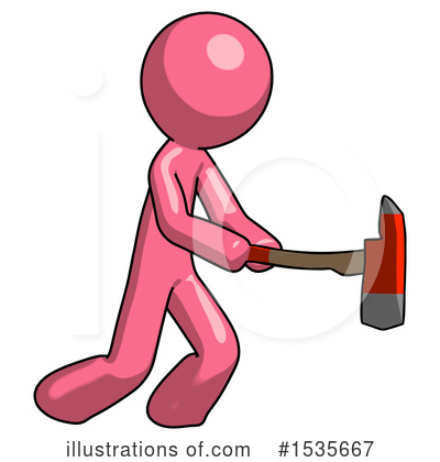 Royalty-Free (RF) Pink Design Mascot Clipart Illustration by Leo Blanchette - Stock Sample #1535667
