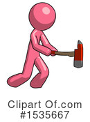Pink Design Mascot Clipart #1535667 by Leo Blanchette