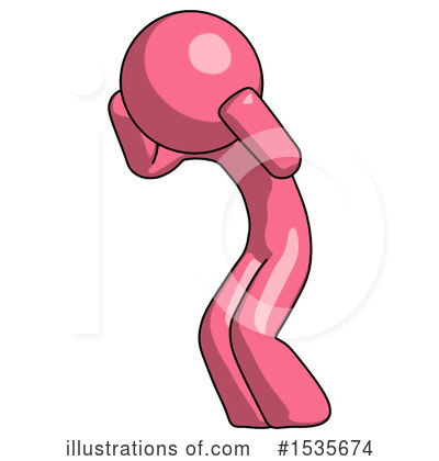 Royalty-Free (RF) Pink Design Mascot Clipart Illustration by Leo Blanchette - Stock Sample #1535674