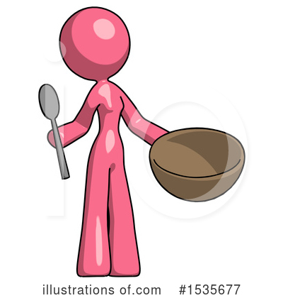 Royalty-Free (RF) Pink Design Mascot Clipart Illustration by Leo Blanchette - Stock Sample #1535677