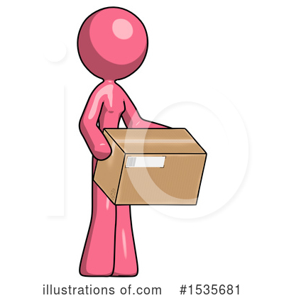 Royalty-Free (RF) Pink Design Mascot Clipart Illustration by Leo Blanchette - Stock Sample #1535681