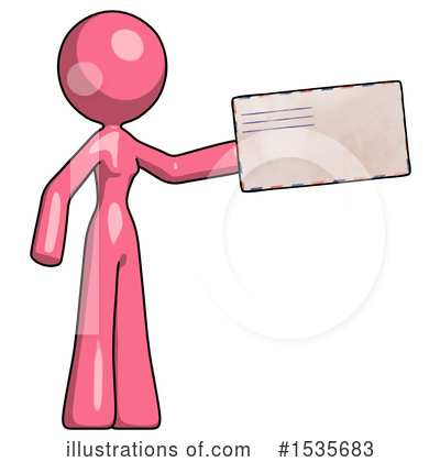 Royalty-Free (RF) Pink Design Mascot Clipart Illustration by Leo Blanchette - Stock Sample #1535683