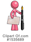 Pink Design Mascot Clipart #1535689 by Leo Blanchette