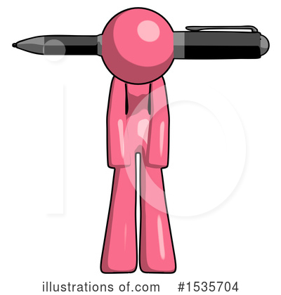 Royalty-Free (RF) Pink Design Mascot Clipart Illustration by Leo Blanchette - Stock Sample #1535704