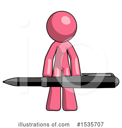 Royalty-Free (RF) Pink Design Mascot Clipart Illustration by Leo Blanchette - Stock Sample #1535707