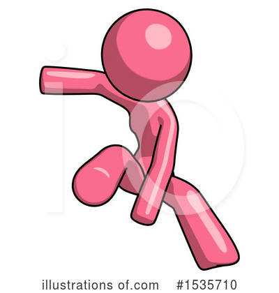 Royalty-Free (RF) Pink Design Mascot Clipart Illustration by Leo Blanchette - Stock Sample #1535710