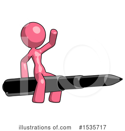 Royalty-Free (RF) Pink Design Mascot Clipart Illustration by Leo Blanchette - Stock Sample #1535717