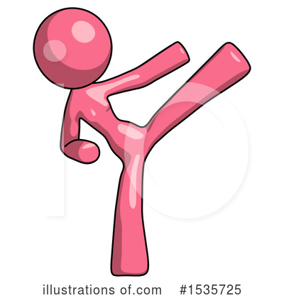 Royalty-Free (RF) Pink Design Mascot Clipart Illustration by Leo Blanchette - Stock Sample #1535725