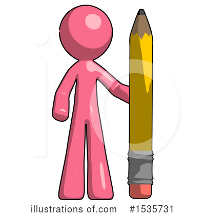 Royalty-Free (RF) Pink Design Mascot Clipart Illustration by Leo Blanchette - Stock Sample #1535731