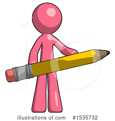 Royalty-Free (RF) Pink Design Mascot Clipart Illustration by Leo Blanchette - Stock Sample #1535732