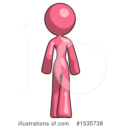 Royalty-Free (RF) Pink Design Mascot Clipart Illustration by Leo Blanchette - Stock Sample #1535738
