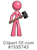 Pink Design Mascot Clipart #1535743 by Leo Blanchette