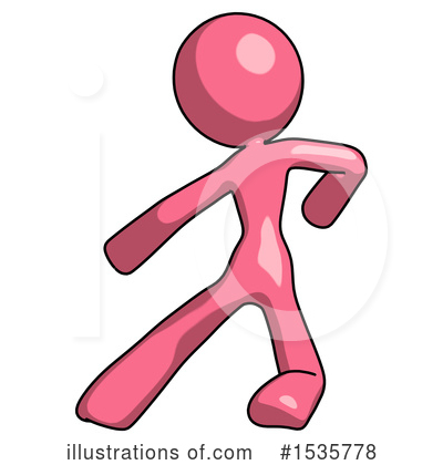 Royalty-Free (RF) Pink Design Mascot Clipart Illustration by Leo Blanchette - Stock Sample #1535778