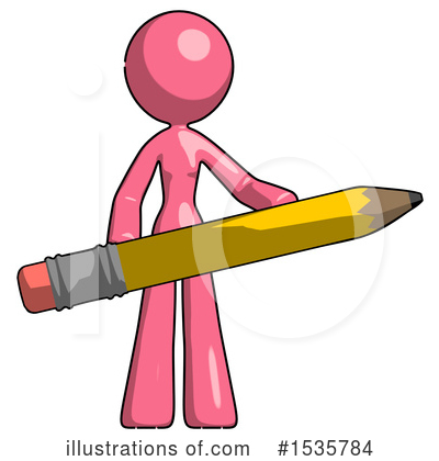 Royalty-Free (RF) Pink Design Mascot Clipart Illustration by Leo Blanchette - Stock Sample #1535784