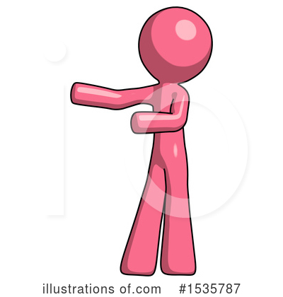 Royalty-Free (RF) Pink Design Mascot Clipart Illustration by Leo Blanchette - Stock Sample #1535787