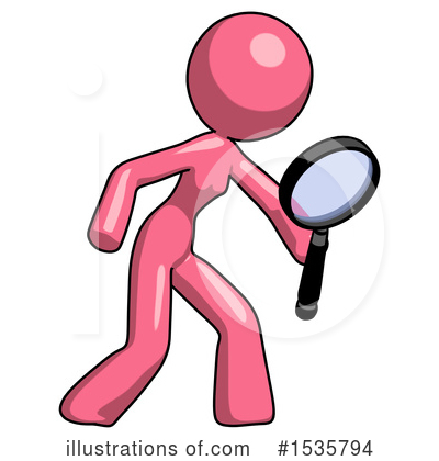 Royalty-Free (RF) Pink Design Mascot Clipart Illustration by Leo Blanchette - Stock Sample #1535794