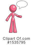 Pink Design Mascot Clipart #1535795 by Leo Blanchette