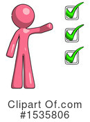 Pink Design Mascot Clipart #1535806 by Leo Blanchette