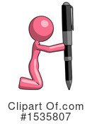 Pink Design Mascot Clipart #1535807 by Leo Blanchette
