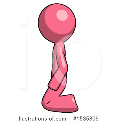 Royalty-Free (RF) Pink Design Mascot Clipart Illustration by Leo Blanchette - Stock Sample #1535809