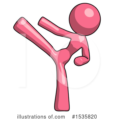 Royalty-Free (RF) Pink Design Mascot Clipart Illustration by Leo Blanchette - Stock Sample #1535820